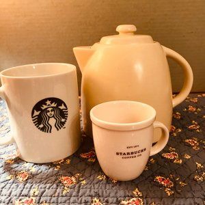 Starbucks Teapot, Coffee Mug & Expresso Cup
